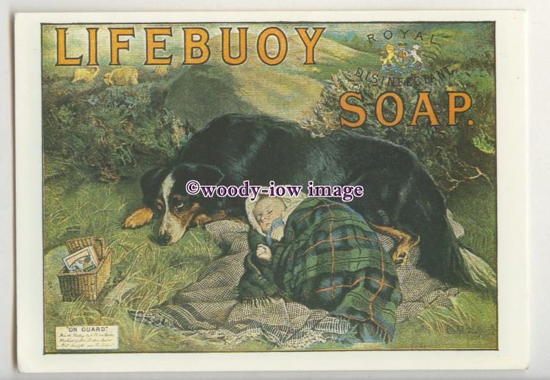 ad1088 - Lifebuoy Soap Abandoned Baby & Dog in Hills - Modern Advert Postcard