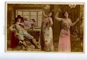 258601 OTERO Spanish Courtesan BELLY DANCER Tinted PHOTO old