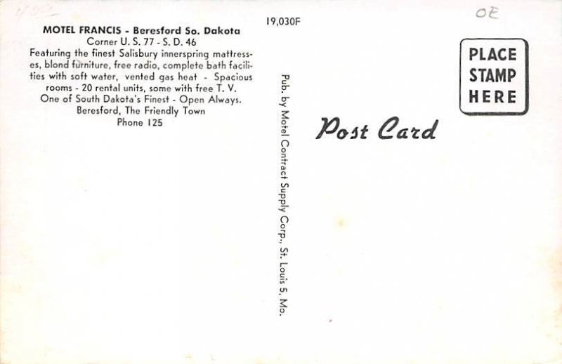 Motel Francis Beresford SD