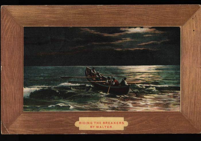 Wilson Kalama WA Charles McLeod Ship on Breakers Walter Vintage Postcard B06