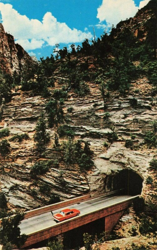 Postcard Zion Mt Carmel Tunnel Zion National Park Utah