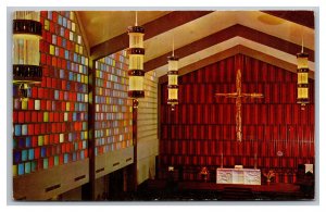 First Methodist Church Interior View Boulder Colorado Postcard c1960 Postmark