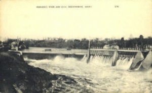 Kennebe River & Dam in Skowhegan, Maine