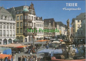 Germany Postcard - Trier An Der Mosel, Hauptmarkt , Shopping Market RR19390