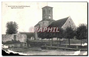 Postcard Old Rocourt St Martin Church Aisne Trough