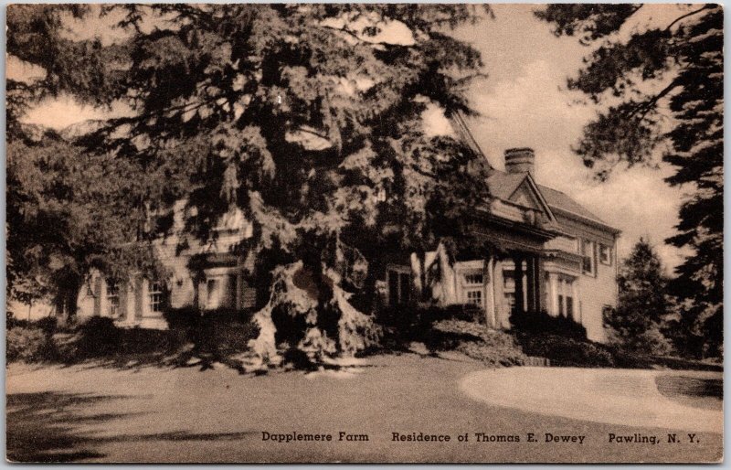 Dapplemere Farm Residence Of Thomas E Dewey Pawling New York RPPC Photo Postcard