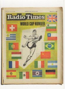 Radio Times 1966 England Football World Cup Magazine Postcard