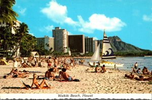 Hawaii Waikiki Beach Sun Bathers