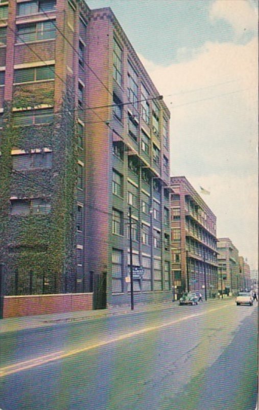 Ohio Akron B F Goodrich Rubber Company Looking North On Main Street