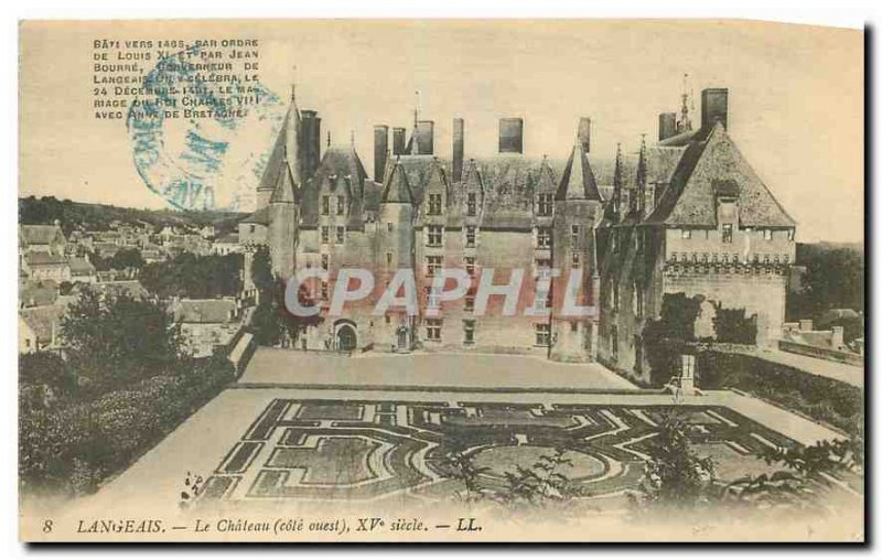 Old Postcard Langeais Le Chateau West Coast