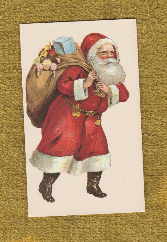 Holiday SANTA CLAUS Post Card St. Nicholas Kris Kringle EX Unused