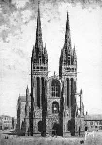 BR17940 Quimper La Cathedrale   france