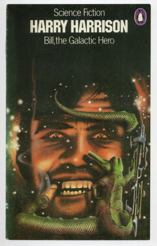 Harry Harrison Bil The Galactic Hero 1977 Book Postcard
