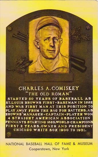 Charles A Comiskey National Baseball Hall Of Fame & Museum  Cooperstown New York