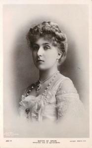 Vintage RPPC Postcard Queen of Spain Princess Ena of Battenburg unposted