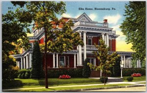 Bloomsburg Pennsylvania PA, Elks Home Building, House Entrance, Vintage Postcard