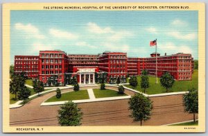 Vtg New York NY Strong Memorial Hospital University Of Rochester Postcard