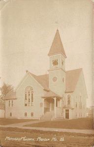 Madison ME Methodist Church Eastern Illustrating Publisher RPPC Postcard