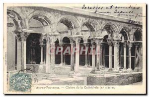 Old Postcard Aix en Provence Cloister of the Cathedral