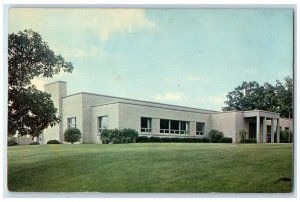 c1960 Memorial Union Lawrence College Exterior Field Appleton Wisconsin Postcard