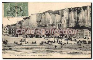 Postcard Old Treport La Plage Maree Basse