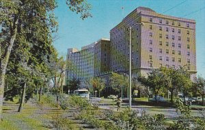 Canada Victoria Avenue Looking East With Hotel Saskatchewan Regina Saskatchewan