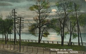 Moonlight on the Lake Ontario - Sunnyside Toronto Ontario, Canada - pm 1911 - DB