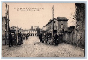 La Valbonne Béligneux Ain France Postcard Le Passage a Niveau c1910 Antique