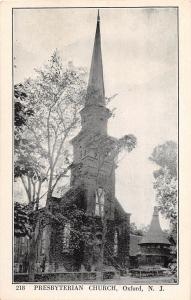 C14/ Oxford New Jersey NJ Postcard c1910 Presbyterian Church Building