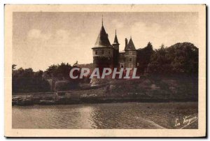 Old Postcard Pornic Le Chateau and the Cross of the Huguenots