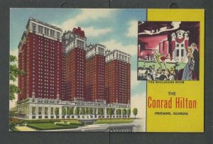Ca 1932 Post Card Chicago IL The Conrad Hilton Hotel