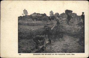 Lowell MA Searching For Dynamite Site Magazine c1910 Postcard