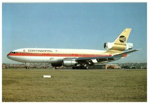Continental Airlines DC-10 N12061 Postcard at Sydney Mascot Airport 1979