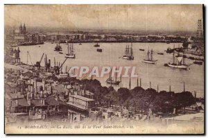 Bordeaux - the harbor view from the Tower Saint Michel - Old Postcard