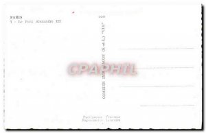 Modern Postcard Paris Pont Alexandre III