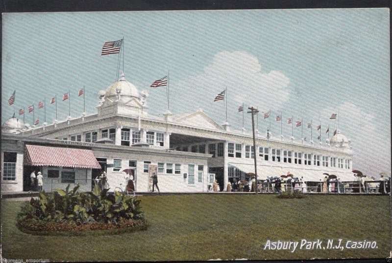 America Postcard - Casino, Asbury Park, New Jersey  DP652