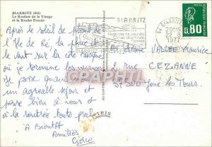 Modern Postcard Biarritz Rock of the Virgin and the Roche Percee