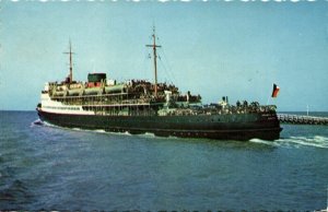 belgium, OOSTENDE OSTENDE, Mailboot Mailboat Ostende-Dover (1950s) Postcard