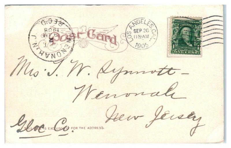 1905 Long Beach, CA Postcard *5F3