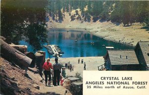 Postcard 1960s California Azusa Crystal Lake Resort Angeles Forest CA24-2226