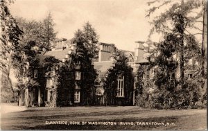 Sunnyside, Home of Washington Irving, Tarrytown NY Vintage Postcard E28