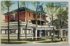 Canada Manoir Hotel First and Last Chance In Napierville Quebec Postcard Q9