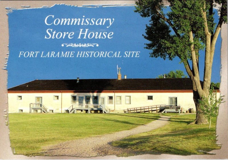 3~4X6 Postcards  WY, Wyoming  FORT LARAMIE  C.O. Quarters~Commissary~Barracks