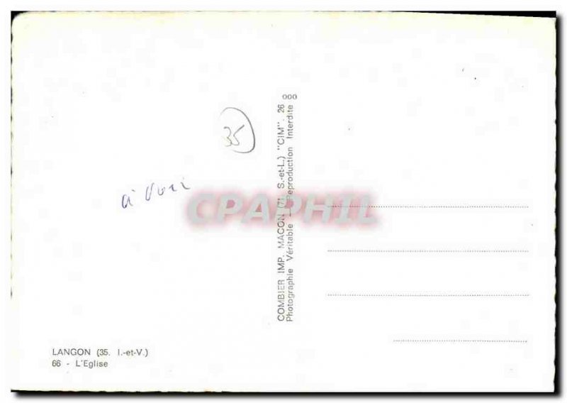 Modern Postcard Langon The Church