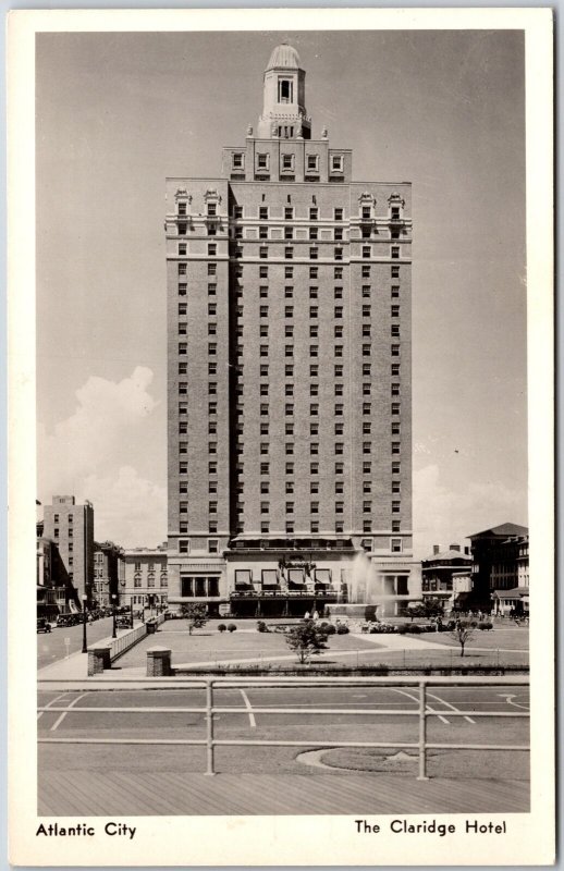 The Claridge Hotel Atlantic City New Jersey NJ Skyscraper By The Sea Postcard