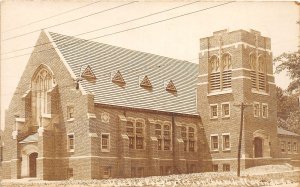 J62/ Clarinda Iowa RPPC Postcard c1910 United Presbyterian Church 102