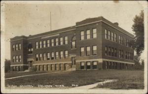 Jackson MN High School c1915 Real Photo Postcard rpx
