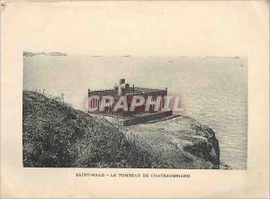 Old Postcard Saint Malo Le Tombeau de Chateaubriand