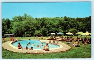 STROUDSBURG, Pennsylvania PA  Poconos COUNTRYSIDE RESORT Swimming Pool Postcard