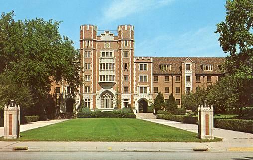 IN - Lafayette, Purdue University, Spitzer Court, Entrance to Men's Quad